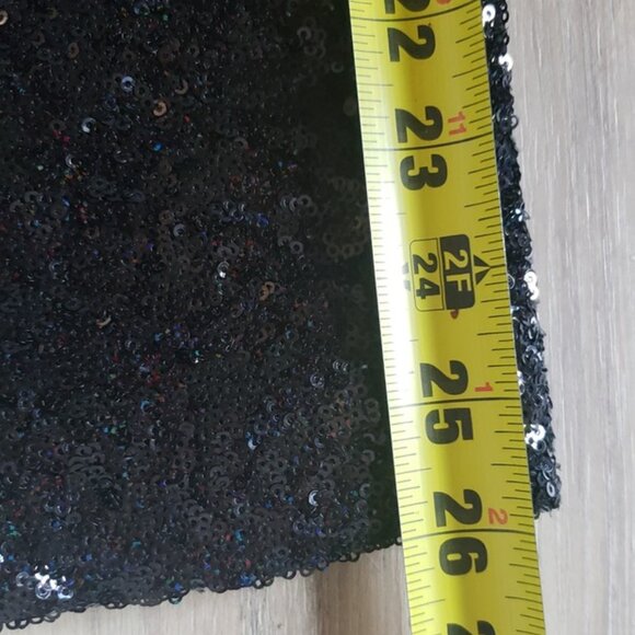 GAP Sequin Pants Women’s M Black Straight Skinny Leg Evening Party Trousers - Picture 6 of 6